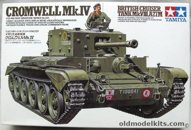 Tamiya 1/35 Cromwell Mk.IV British Cruiser Tank, 35221 plastic model kit